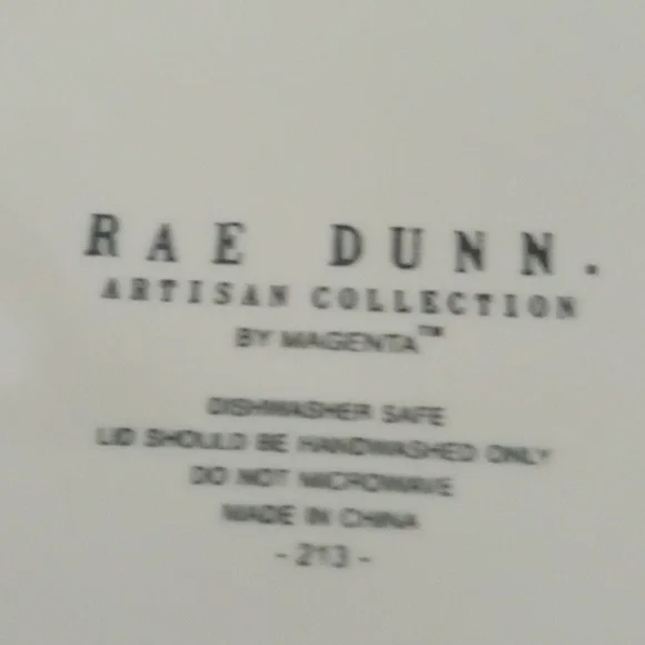 Rae Dunn AMERICAN MADE Storage Canister New ❤️🤍💙❤️🤍💙 - Picture 4 of 4